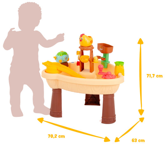 Beach toys zand- en watertafel met accessoires 29-delig