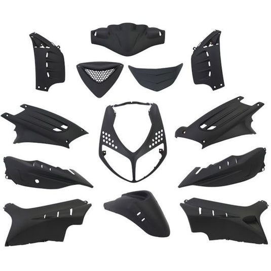 Edge plaatset 13-delig voor peugeot speedfight 2 - mat zwart