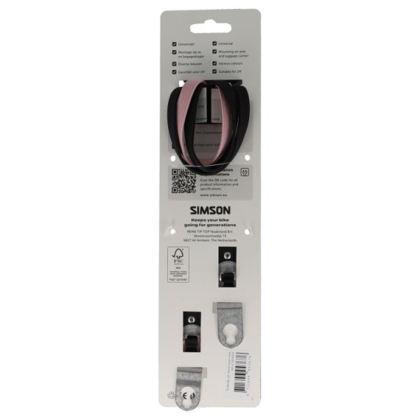 Load image into Gallery viewer, Simson triobinder 24i meisje - zwart rose
