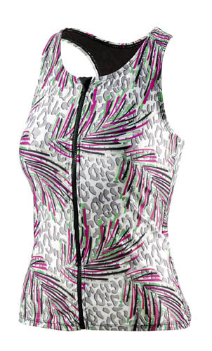 Load image into Gallery viewer, Beco Tanktop BEsuit dames C-cup polyamide elastaan roze groen mt 48
