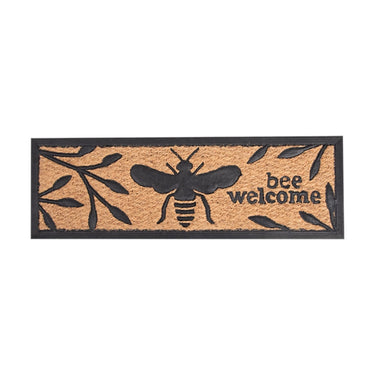Esschert design deurmat bijenprint rubber kokos 25x75,5cm