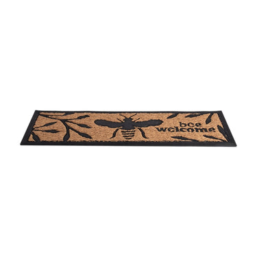 Esschert design deurmat bijenprint rubber kokos 25x75,5cm