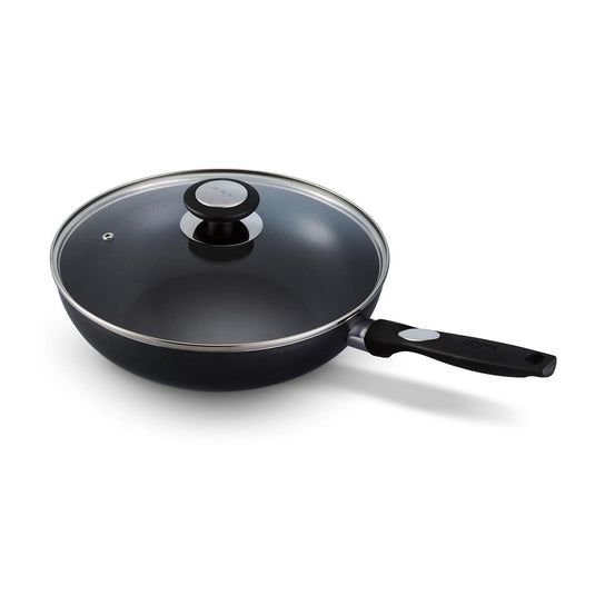Beka pro induc sauteerpan met keramische antiaanbaklaag en glazen deksel + tegengreep 28cm