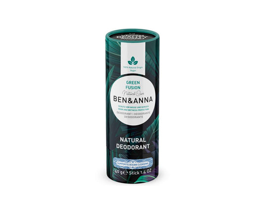 Ben anna deodorant in papiertube - green fusion - 40 gram