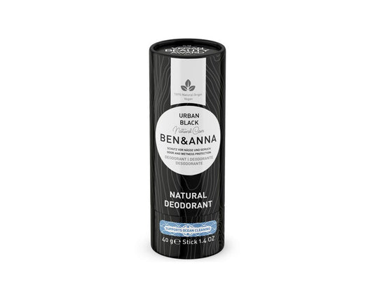 Ben anna deodorant in papiertube - urban black - 40 gram
