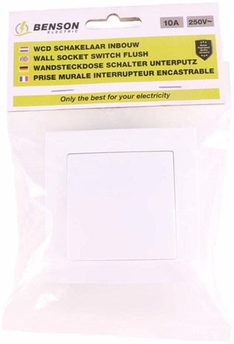 Enzo benson inbouw schakelaar wissel wit - 4650014