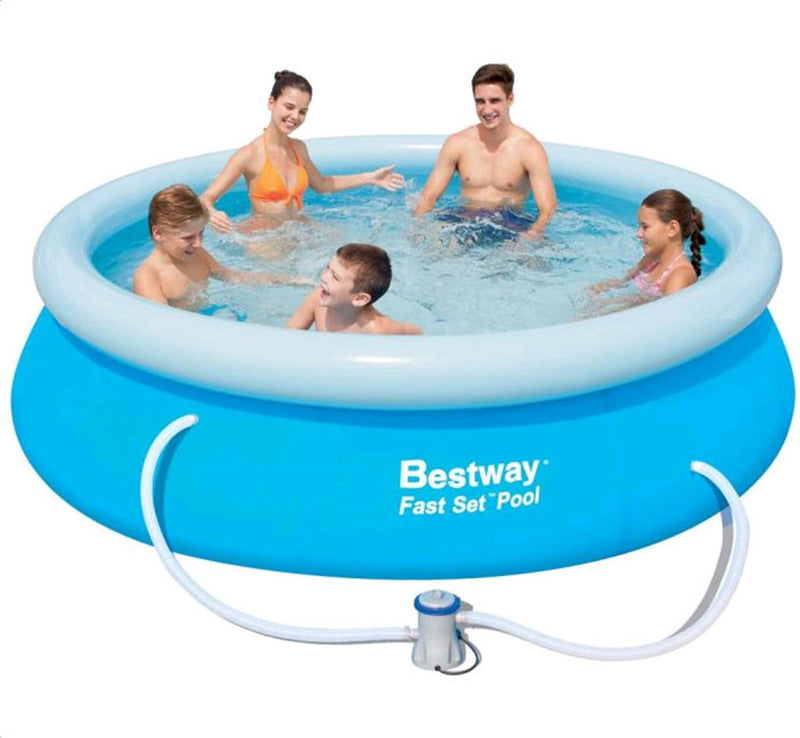 Load image into Gallery viewer, Bestway fastset zwembad 305x76cm + pomp 12volt
