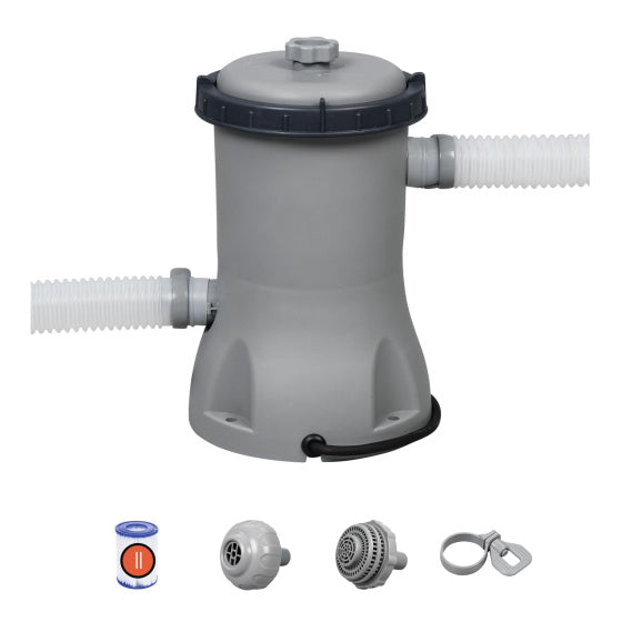 Load image into Gallery viewer, Bestway Cartridgefilterpomp 1,2 m³ u 12V Grijs
