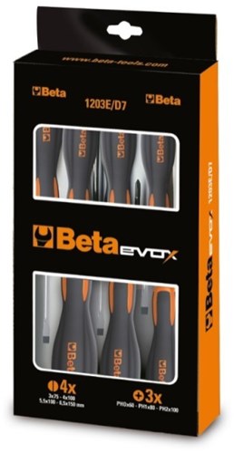 Schroevendraaierset Beta Tools Evox 1203E D8P - 8 delig
