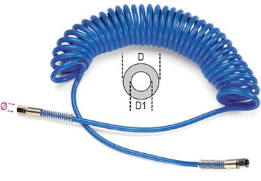 Beta polyuretheen spiraalslang, 95 shore, uittrekbaar tot 15 m 1915c l 8x12 - 019150115