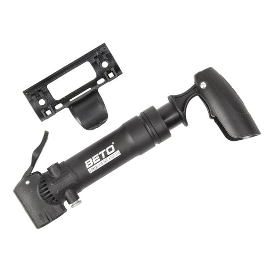 Beto Mini fietspomp met opvouwbaar handvat en universeel kopstuk