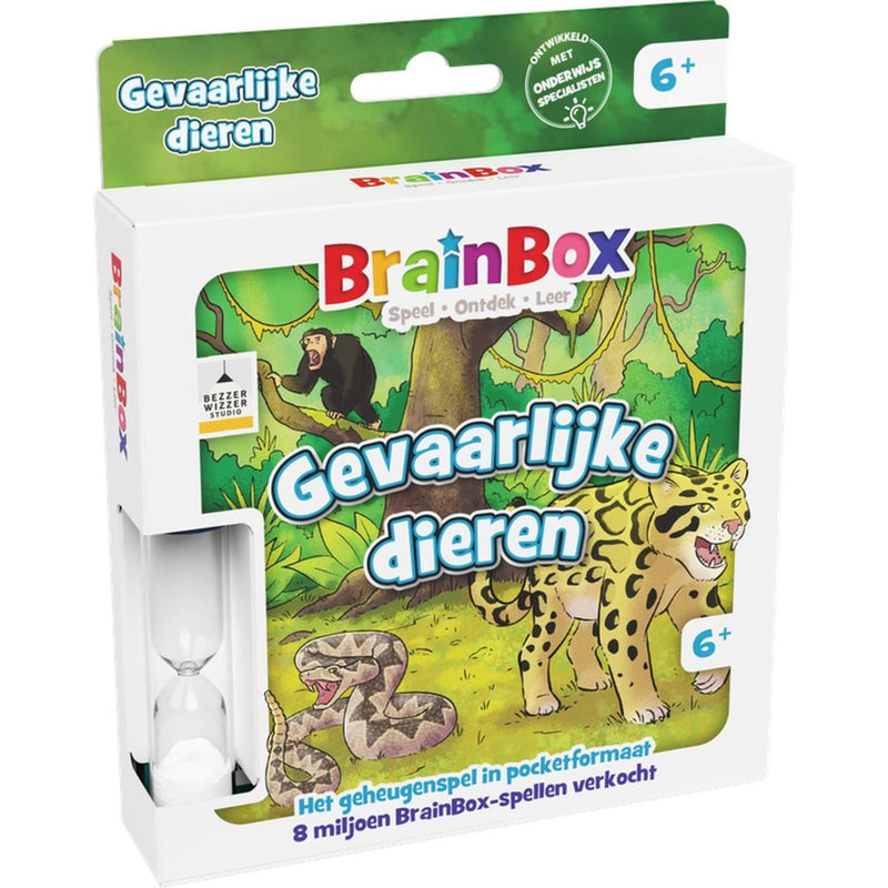 Load image into Gallery viewer, Brainbox pocket gevaarlijke dieren - weetjesspel
