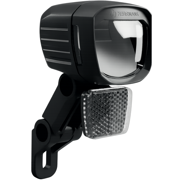 Load image into Gallery viewer, Herrmans koplamp nordic mr5 dynamo 100 lumen - zwart
