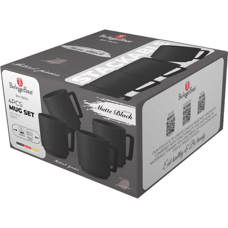 Load image into Gallery viewer, Berlingerhaus mokset 4-delig mat zwart
