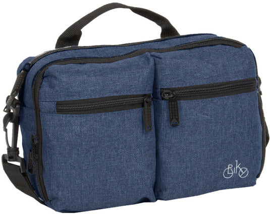 Bike drops stuurtas met schouderhengsel nylon 3l navy
