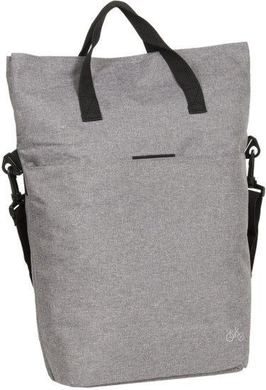 Bike drops shopper fietstas met schouderhengsel nylon 12l grijs