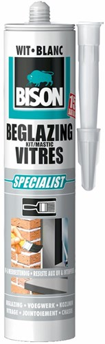 Bison beglazingskit wit crt 290ml*12 nlfr - 1491505 - 1491505
