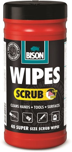 Bison wipes scrub 40pot*6 l264 - 6307276 - 6307276
