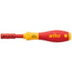 Wiha schroevendraaier met bithouder softfinish electric slimvario (rood geel)