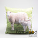 Farmwood animals buitenkussen schapen 45x45cm