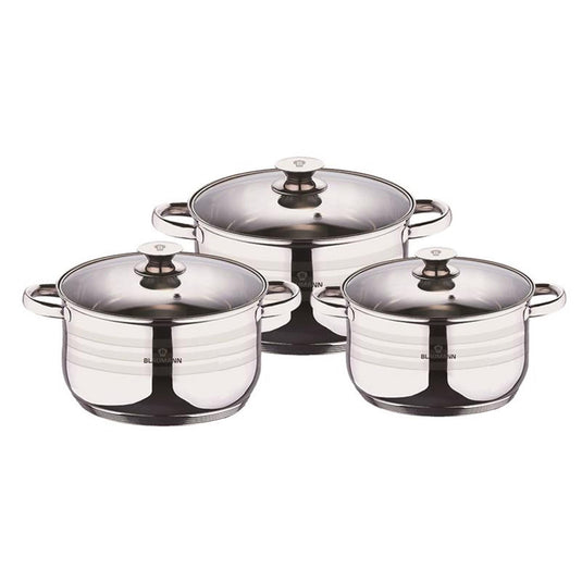 Blaumann gourmet line rvs pannenset 3-delig