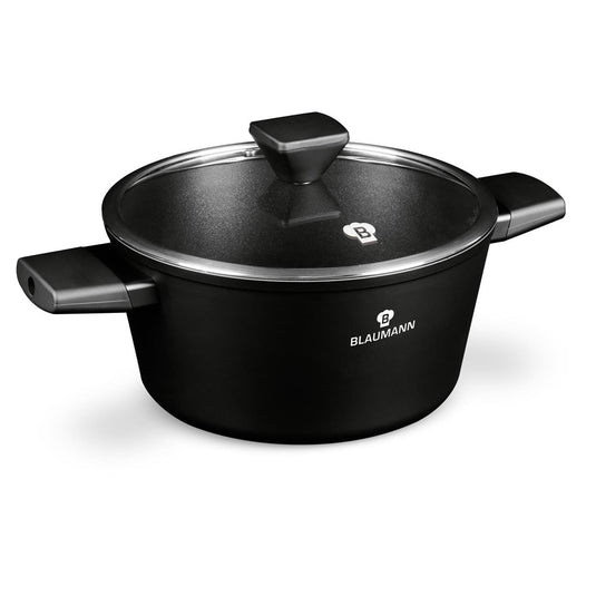 Blaumann black silver collection braadpan met deksel ø24cm