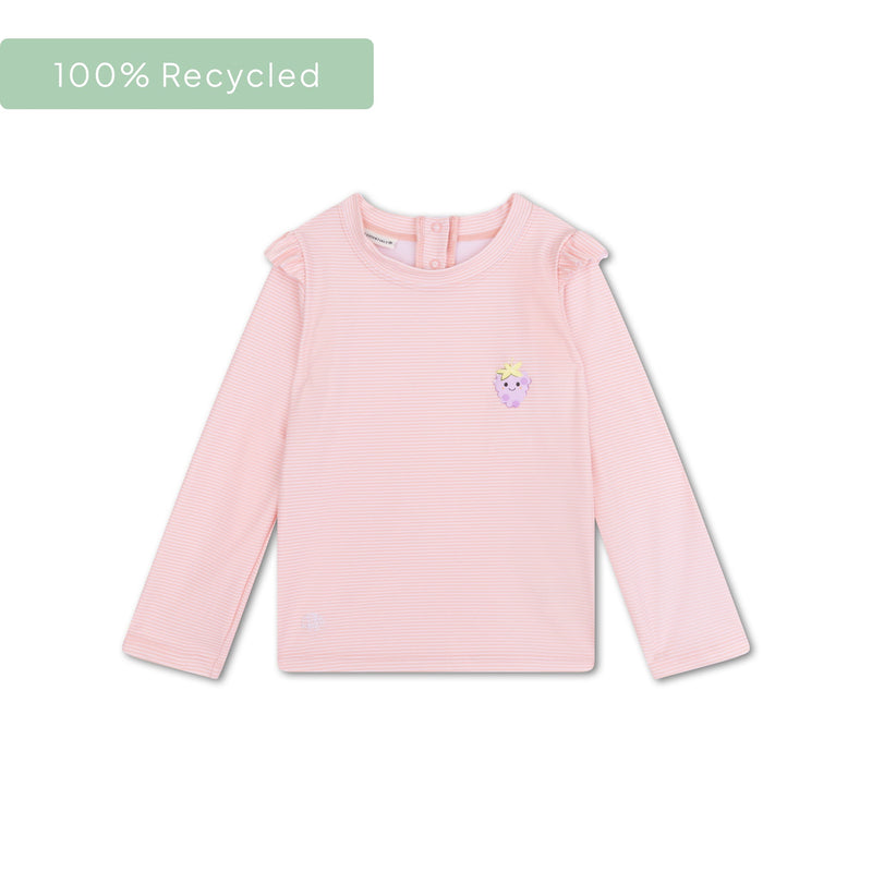 Load image into Gallery viewer, Blackberry | blauw uv zwemshirt met lange mouwen
