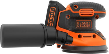 Black+decker bdcros18 18v accu excentrische schuurmachine (zwart oranje, opbergtas, oplader en accu inbegrepen)