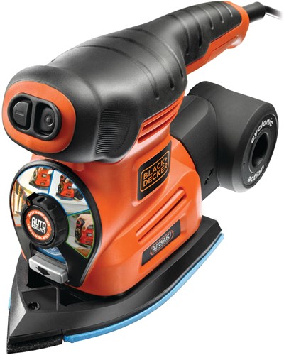 Load image into Gallery viewer, Black+decker ka280k 220w 4in1 multischuurmachine | vlak-, detail-, en excentrische schuurzool | 4x profielpunten | 1x schuurvinger | 14x schuurvellen | in koffer - ka280k-qs
