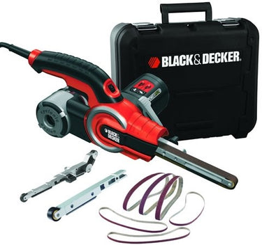 Black+decker powerfile bandschuurmachine + 12 accessoires - ka902ek-qs