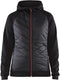 Blåkläder dames hybride sweater 34642526 | zwart rood | maat m - 7330509727119