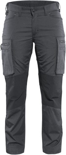 Blåkläder dames service werkbroek stretch 71591845 | donkergrijs zwart | maat 40 - 7330509465493