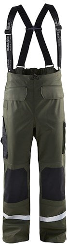 Load image into Gallery viewer, Blåkläder regenbroek level 2 13052003 | army groen | maat 4xl - 7330509570746
