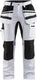 Blåkläder schilders werkbroek met stretch 19101000-1099 | wit zwart | maat c150 - 7330509622391