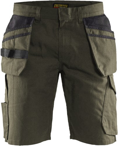 Load image into Gallery viewer, Blåkläder service short met spijkerzakken 14941330 | groen zwart | maat 50 - 7330509688540
