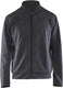 Blåkläder service sweatshirt met rits 33622526 | medium grijs zwart | maat l - 7330509685044