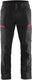 Blåkläder service werkbroek met stretch 14561845 | zwart rood | maat 52 - 7330509651513