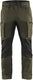 Blåkläder service werkbroek met stretch 14591845 | groen zwart | maat 54 - 7330509646007