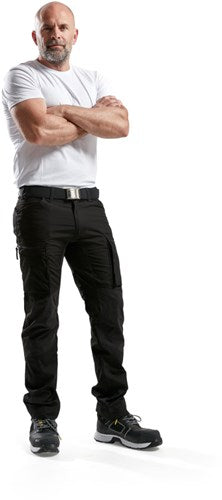 Blåkläder service werkbroek met stretch 14591845 | zwart | maat 44 - 7330509462935