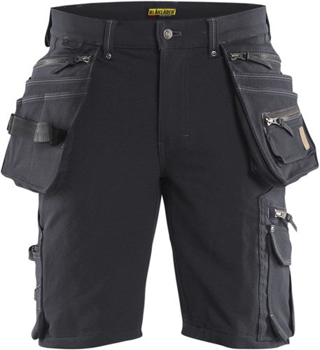 Blåkläder short 4-weg stretch x1900 19881644 | donkergrijs zwart | maat 52 - 7330509687758