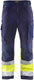 Blåkläder softshell werkbroek high-vis 15622517 | marine high vis geel | maat 52 - 7330509586013