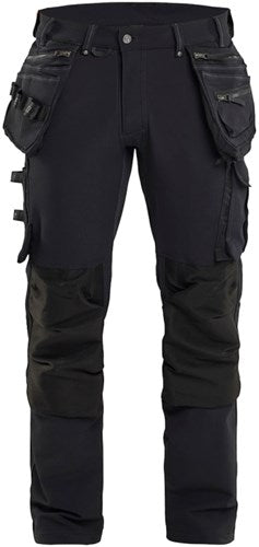 Blåkläder werkbroek 4-weg stretch x1900 19981644 | zwart | maat c146 - 7330509657669