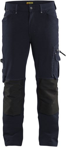 Blåkläder werkbroek 4-weg stretch x1900 zonder spijkerzakken 19891644 | donker marineblauw zwart | maat 48 - 7330509686966