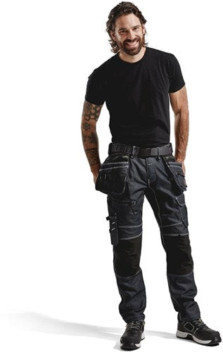 Blåkläder werkbroek denim stretch x1900 19901141 | marineblauw zwart | maat c46 - 7330509531853