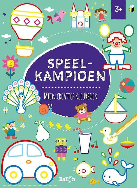 Bongers speelgoed speel kampioen mijn creatieve kleurboek 96 pagina's