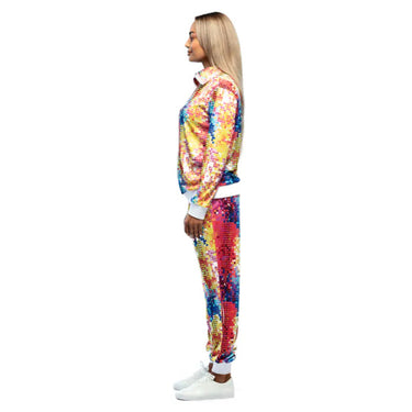 Boland Disco Babe Trainingspak Dames Multicolor maat XL