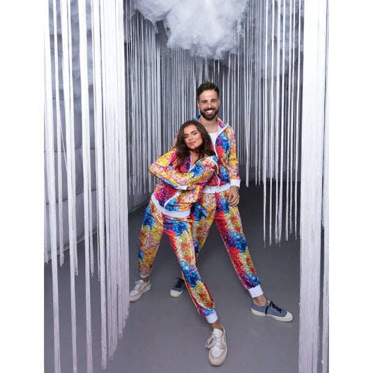 Boland Disco dude trainingspak heren multicolor maat XL