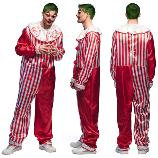 Boland Killer clown kostuum heren rood wit maat 54 56 (XL)