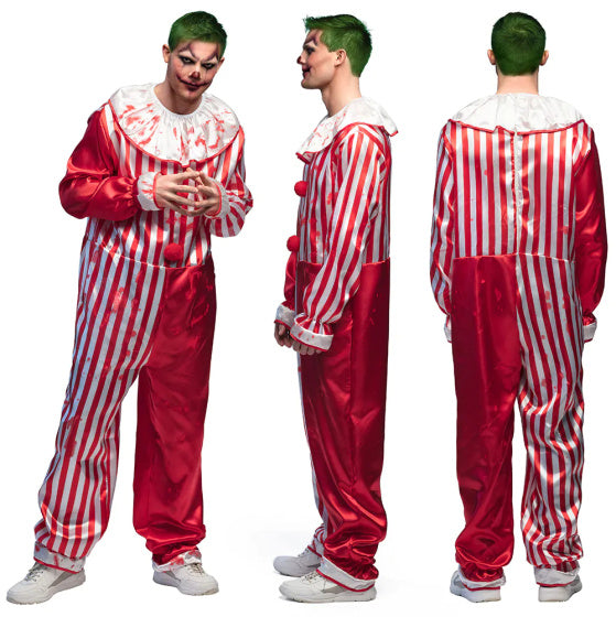 Load image into Gallery viewer, Boland Killer clown kostuum heren rood wit maat 50 52 (M)
