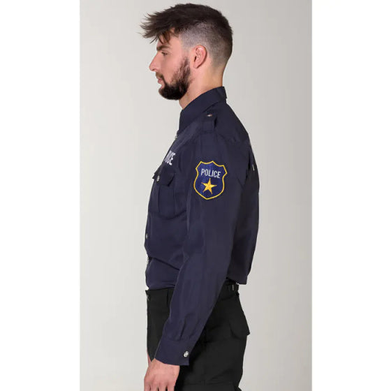 Load image into Gallery viewer, Boland Politieblouse Polyester Heren Donkerblauw maat 50-52
